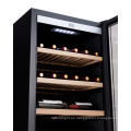 Gabinete de vidrio de acero inoxidable Enfriador de vino LED LED